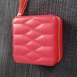 Wolf Caroline tassel zip jewelry travel case